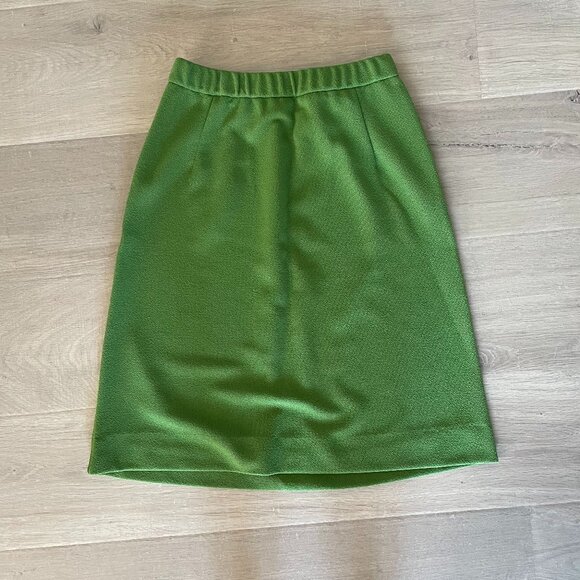 VINTAGE 1960s Devonette Polytron 3 piece set blouse skirt pants size 12 - Picture 7 of 13